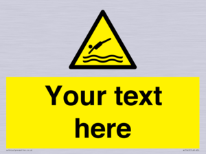 Custom Warning diving area